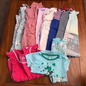 Baby Girl Size 2T Clothes - Cat & Jack/Art Class/Genuine Kids fr. Oshkosh